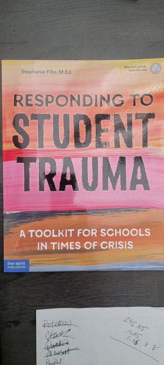 In need of a trauma book to use in schools? Don't forget this one for and by a practicing school counselor!