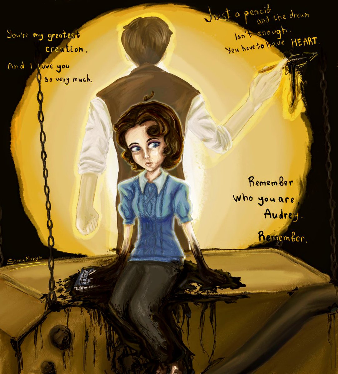 MaryB565's tweet photo. #Bendy_and_the_Dark_Revival #BatDR 
#Joey_Drew #Audrey_Drew 
Father and his loving daughter 🖤 https://t.co/2uswFtDq2f