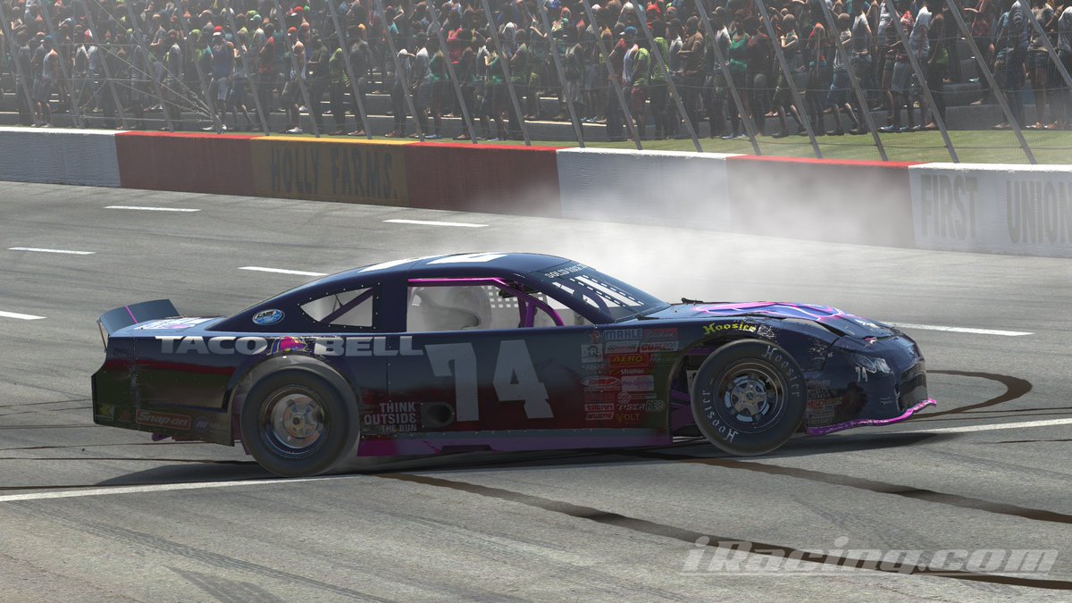 jrb5324's tweet image. Took the inaugural win in the @MNMRACIN series at North Wilksboro,one of the most races I’ve been apart of in a long time shout out to @S_Oberstadt3 and @hulkthemulk3 for putting it on and sorry @swansingracin for stealing another one from you #ShortTrackLife #NASCAR #iRacing