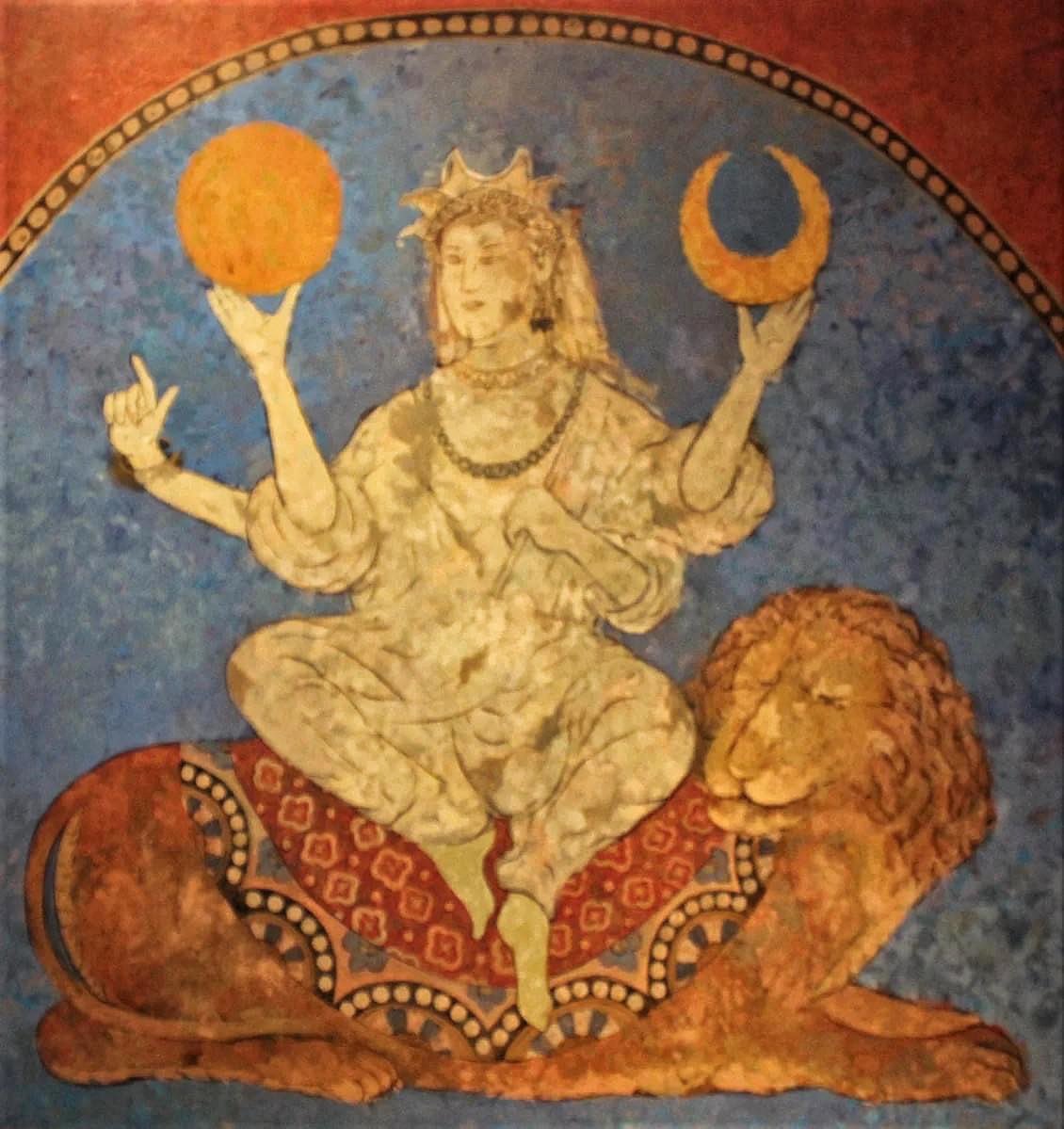 monidipadey's tweet photo. 1. Bunjikat (Tajikistan) wall painting of goddess Nana (8th-9th century CE).
She is the counterpart of India’s Devi Durga Mahisasuramardini. 

2. Goddess Nana from Penjikent, Tajikistan.

1/4 🧵 

@LostTemple7 
#navratri #durgapuja #mahisasuramardini #saptami https://t.co/pdlyUQpFTV