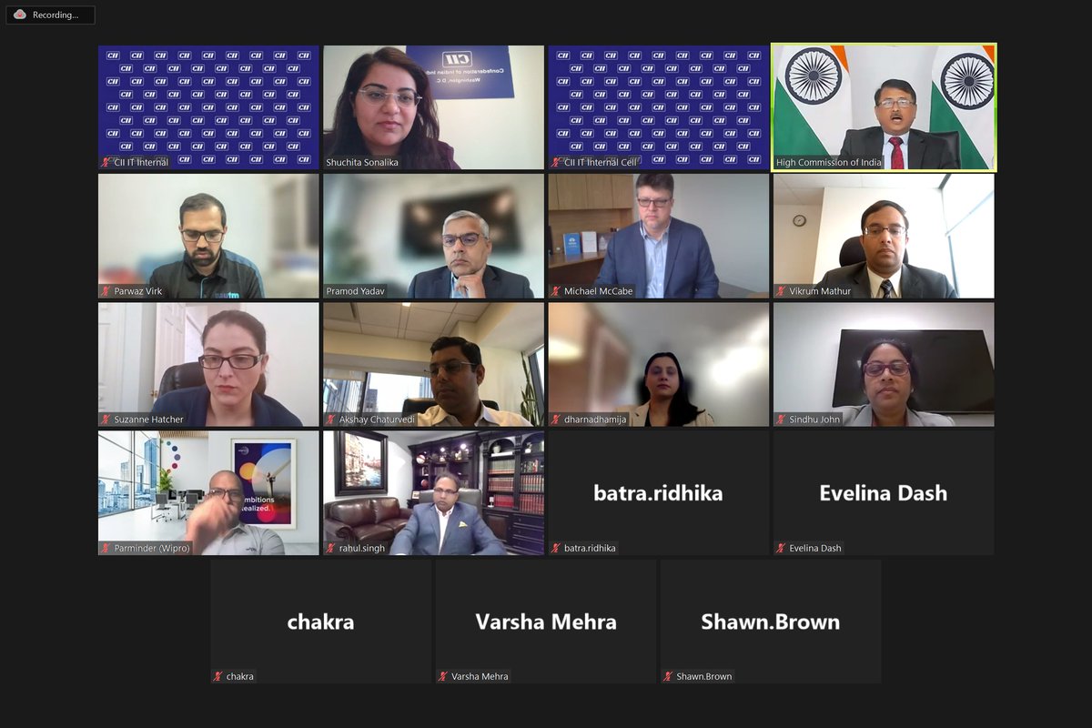 CII4Global's tweet photo. CII India Business Forum members discussed with @HCI_Ottawa HC Sanjay Verma about the growing opportunities in the #IndiaCanada economic partnership including trade, investment, startups. CII members look forward to building deeper ties  and strengthening brand India in Canada. https://t.co/1srb2shahG