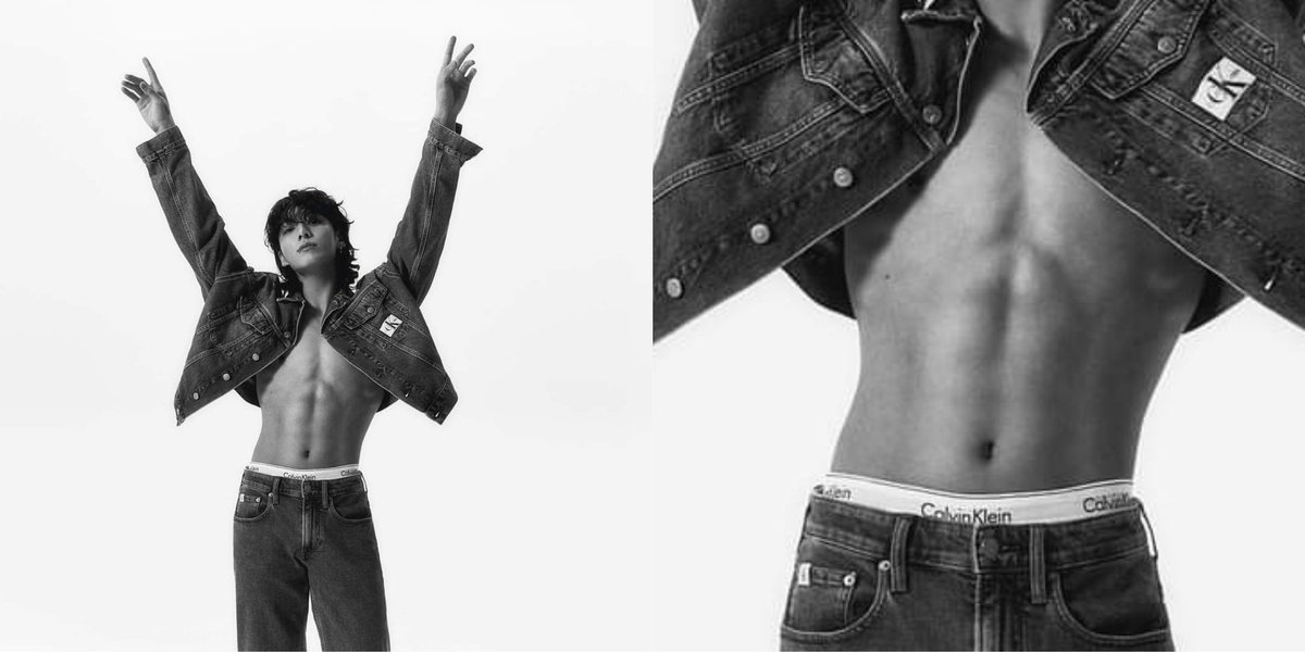 roskBison's tweet photo. #JUNGKOOKxCALVINKLEIN #jungkookcalvinklein #Jungkooklive  SO HOT FOR WHAT?!? ON MY KNEES SIR https://t.co/N0bZNEoQ3p