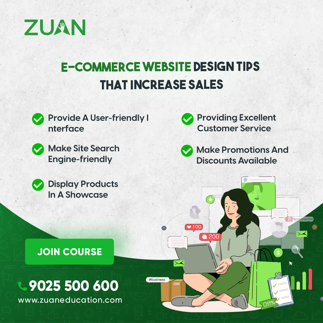 ZuanEducation's tweet image. Take Your E-commerce Website Design To The Next Level With Zuan Education. Learn The Top Tips And Tricks That Help Increase Sales, All Taught By Our Highly Experienced Web Designers
Visit Website:bit.ly/2G5RtVh

#ecommercewebsitedesigntips #onlinestoretips #onlinesales