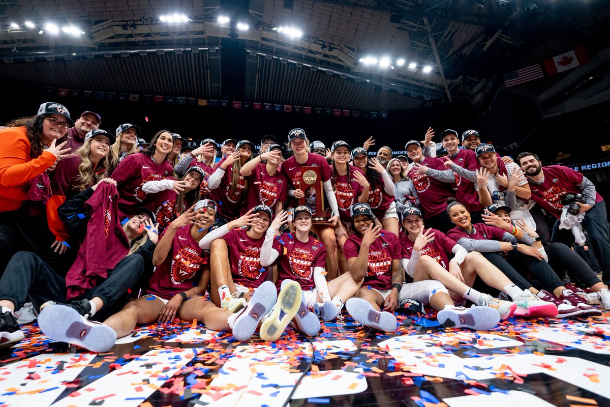 virginia_tech's tweet photo. EXIT LIGHT, ENTER FINAL FOUR 🏀🔥 https://t.co/Ja2hlSiUuW