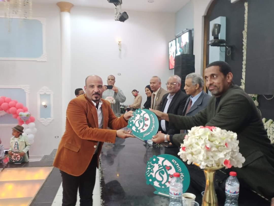 أثناء تكريمي في أحد الحفلات بقنا
