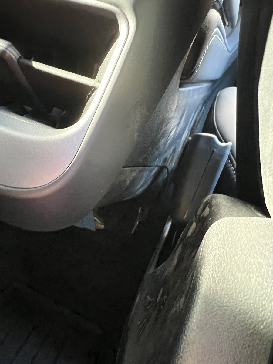 dippedNSaS's tweet photo. @Tesla @elonmusk I received my vehicle a few days ago and pointed out the issues upon delivery.  The representative helping me told me to take the vehicle and to report all items in the Tesla App.  The passenger side car seat has mold on it!  This is truly alarming! https://t.co/Abf7sYnF1i