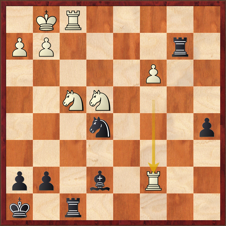 Went 3/4 in an OTB 90+30 tournament this weekend, and making progress towards 2000 (1989 now, higher than I've ever been :D). Still have a lot of work to do, but here's a cute position from the tournament. White just attacked my bishop with Rc7, Black to play!