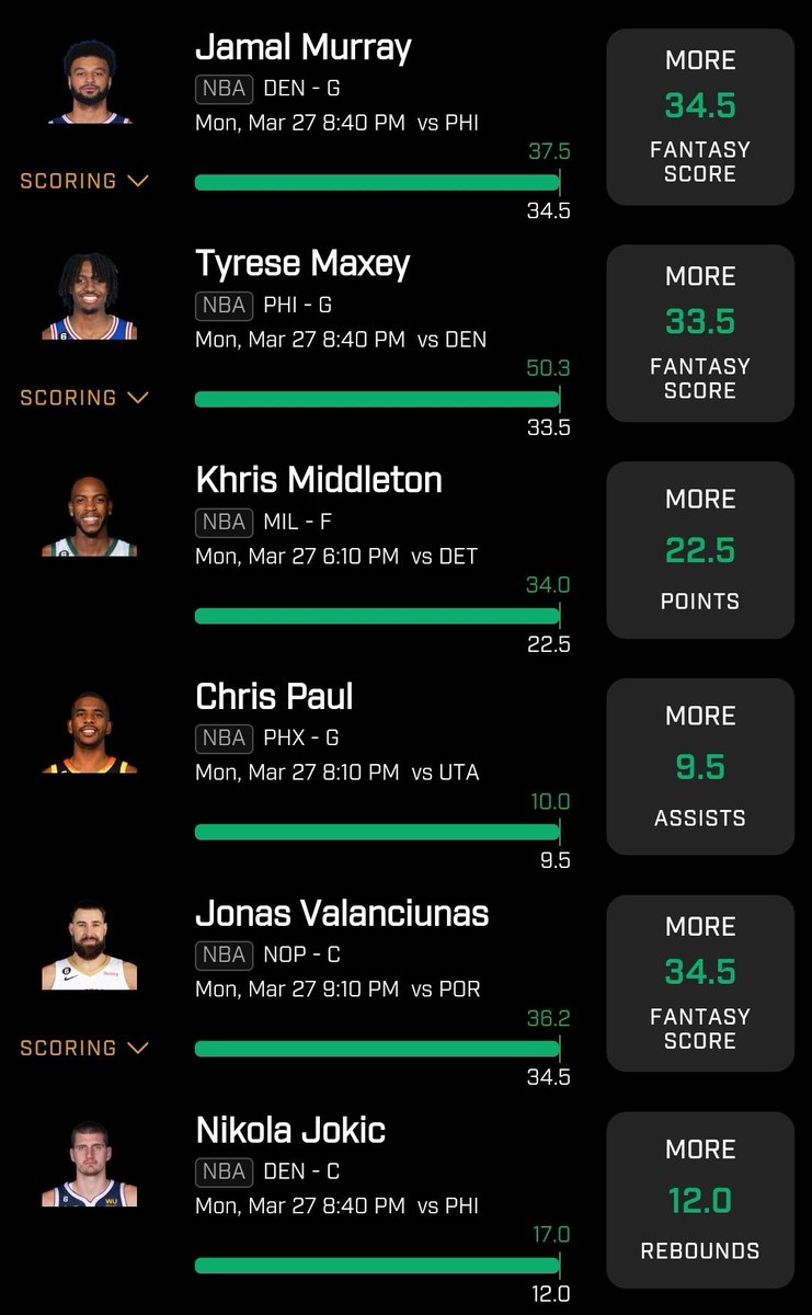 DeeBetsAndDFS's tweet photo. ✅ #PrizePicksNBA #GamblingTwitter #sixpick 🤝🏾 https://t.co/dAOM1UVy2a