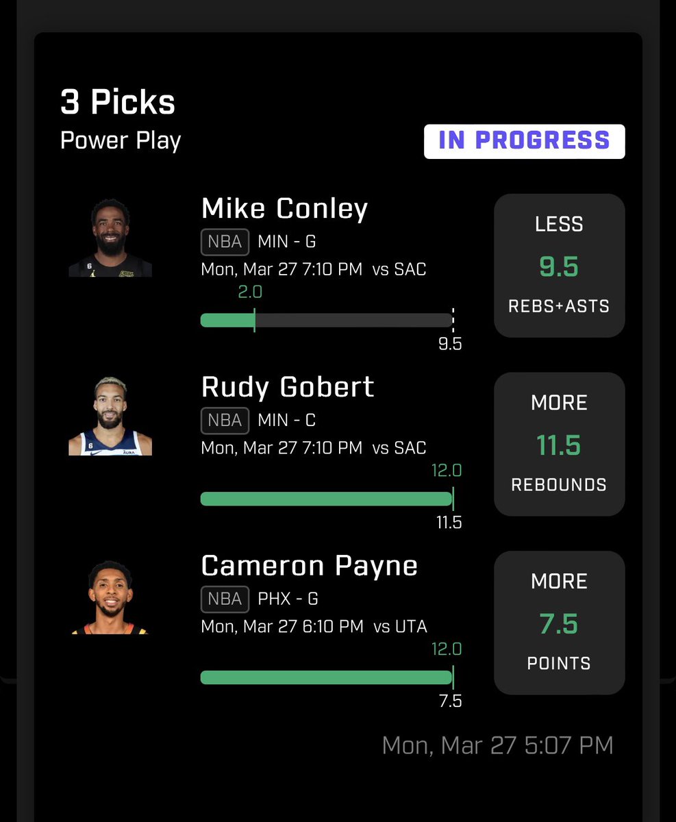 NotADocBets's tweet photo. All plays posted in the discord
Got whole crew cashin tonight
💯 🔒🤑
#prizepicklocks #prizepicks #nba #labwork #labbing #certifiedlocks https://t.co/YIa5573jDA