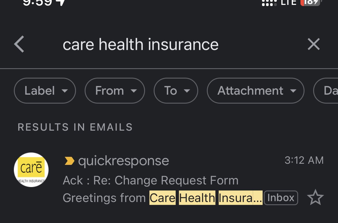 rebel_io's tweet photo. @careinsuranceIN Total lie. The automated acknowledgement to my email is what you call a response ? Please stay away from @careinsuranceIN Their customer service is crap. 3 months of bs and I am out. Thank you for your service. https://t.co/D4HHMbcqDh