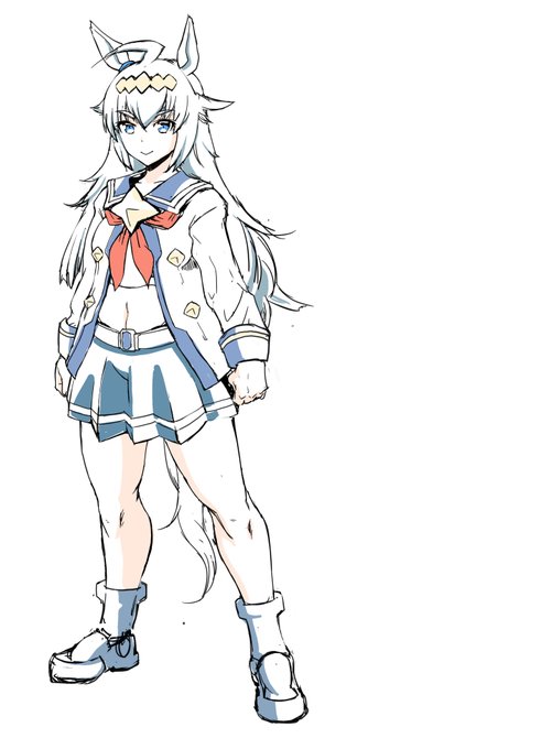 やっぱ俺が描くとオグリキャップだよろしくたのむじゃなくてドーモ、オグリキャップですになるんだよな 