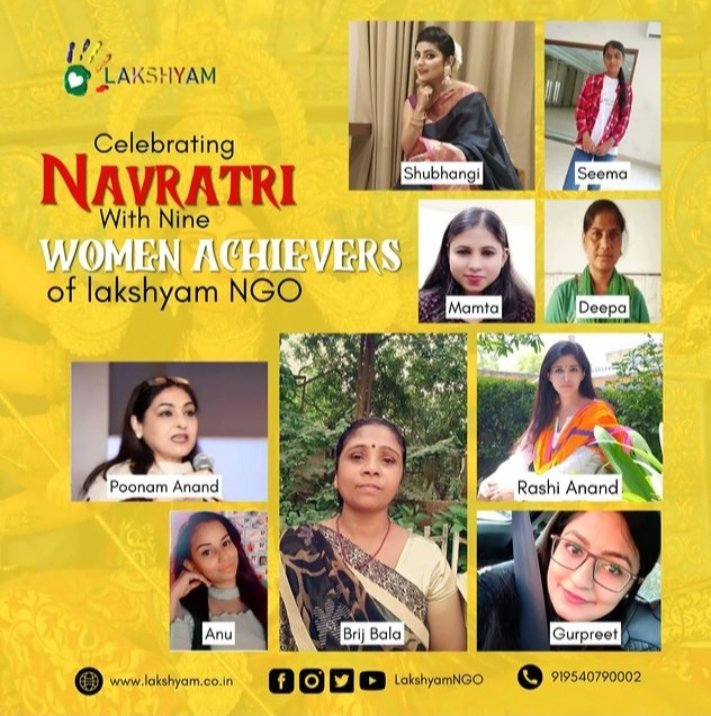 This Navratri, let's celebrate powerful  women of <a href="/lakshyamngo/">Lakshyam</a> with highly inspiring stories. Some stories, which may trigger goosebumps and even tears, but they trigger a sense of achievement. They rise pride in being a woman, and creates a sense of belongings.

#lakshyam