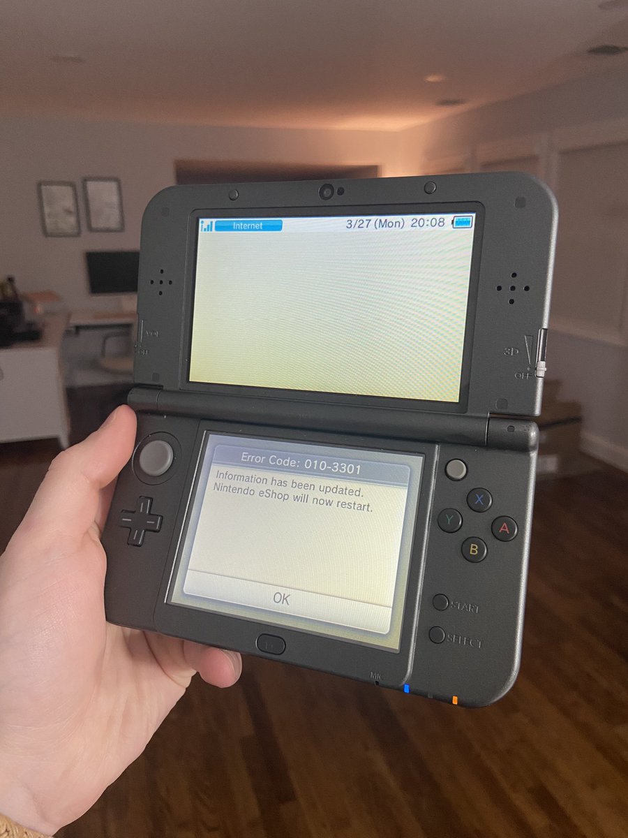 BobWulff's tweet photo. RIP 3DS eShop 😔

June 2011 - March 2023 https://t.co/3XVksIsgks