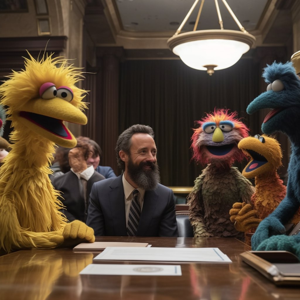 Kyle4Fay's tweet photo. @GregLeding May all your committee meetings be like... 
#midjourneyv5 #midjourney https://t.co/U4L3gxP71r