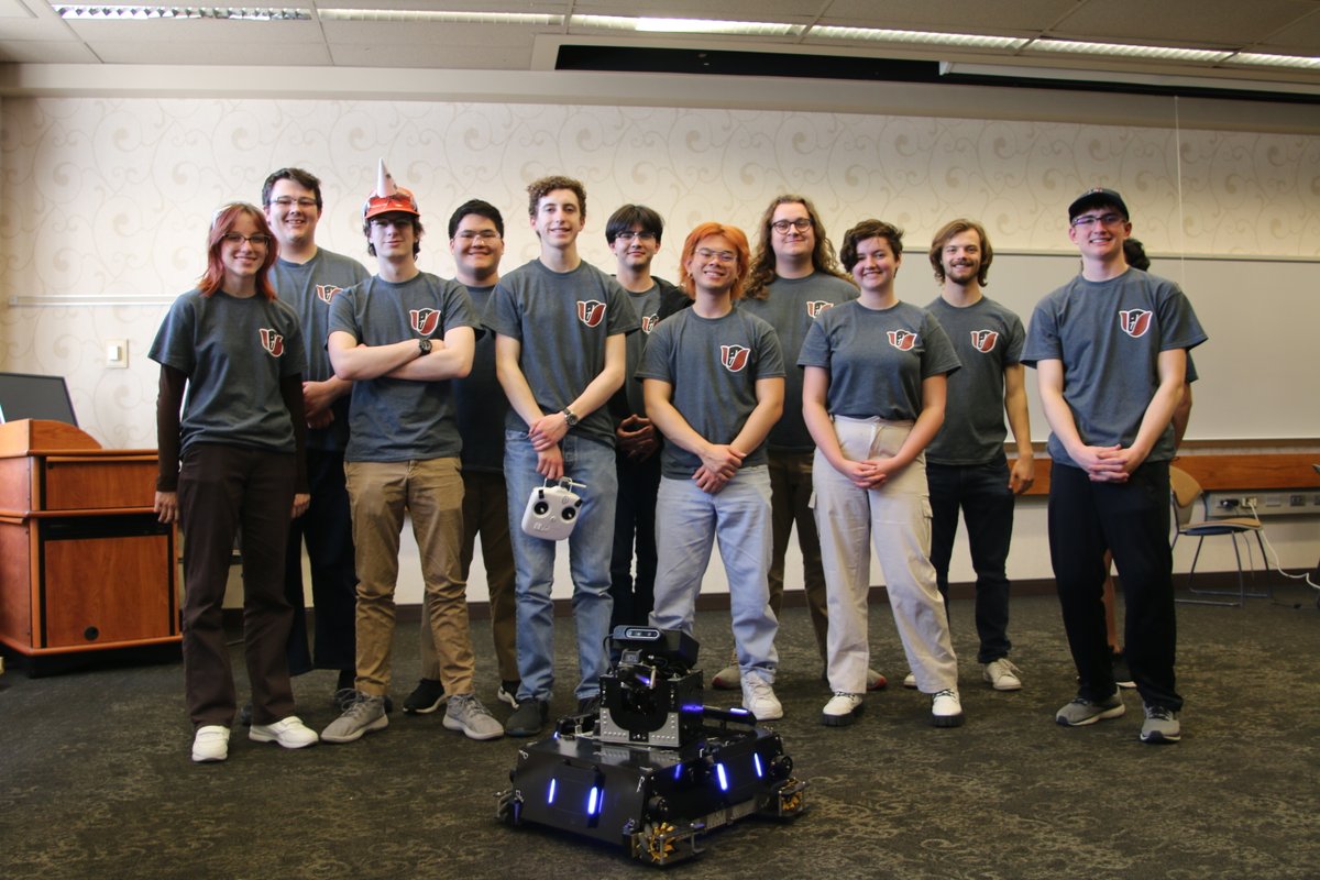 Congratulations to our Rose-Hulman Robomasters team!

After a fun weekend of robotics at the 2023 RMNA Midwest Conference, the Thornbots won first place in the competition!

We want to extend our thanks to Purdue for hosting this event, and congratulate the attending RM teams!