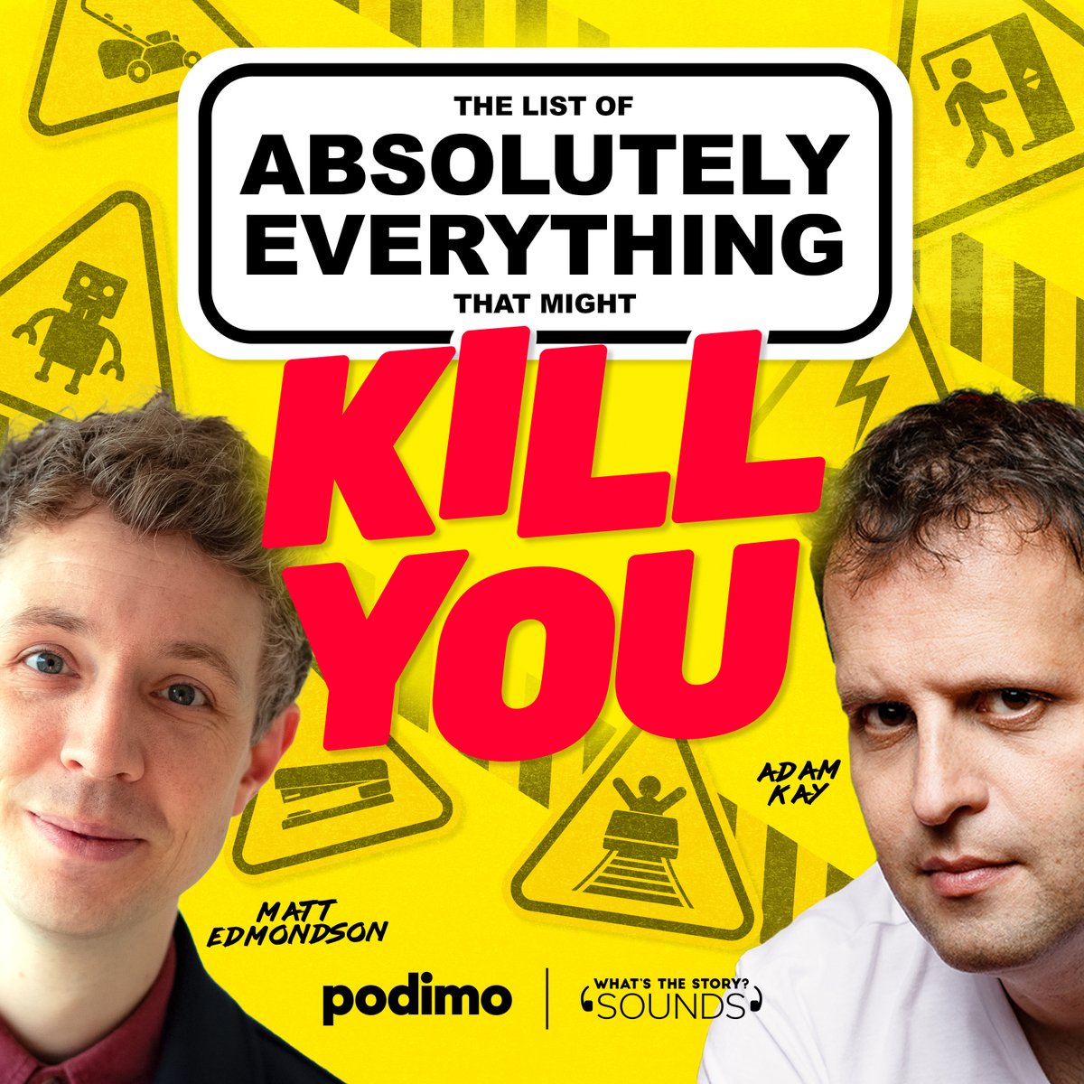💾What's the most dangerous item in an office?
🐝Are fireworks more likely to kill you than bumble bees? 

On April 4,<a href="/MattEdmondson/">Matt Edmondson</a> &amp; <a href="/amateuradam/">Adam Kay</a> will begin a mission to compile the definitive list of absolutely everything that might kill you. 

🎙️pdmo.co/thelist