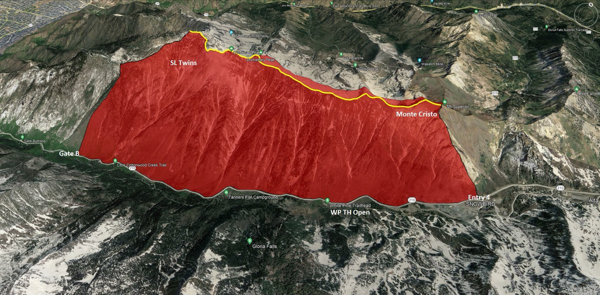Backcountry Closure, LCC Mid North Side,10:00 PM to 1:00 PM 03/28 Gate B to Snowbird Entry 4. <a href="/UACwasatch/">UtahAvalancheCenter</a> <a href="/utavy/">UDOTavy</a> <a href="/UDOTcottonwoods/">UDOT Cottonwood Canyons</a> bit.ly/2mvcX9p