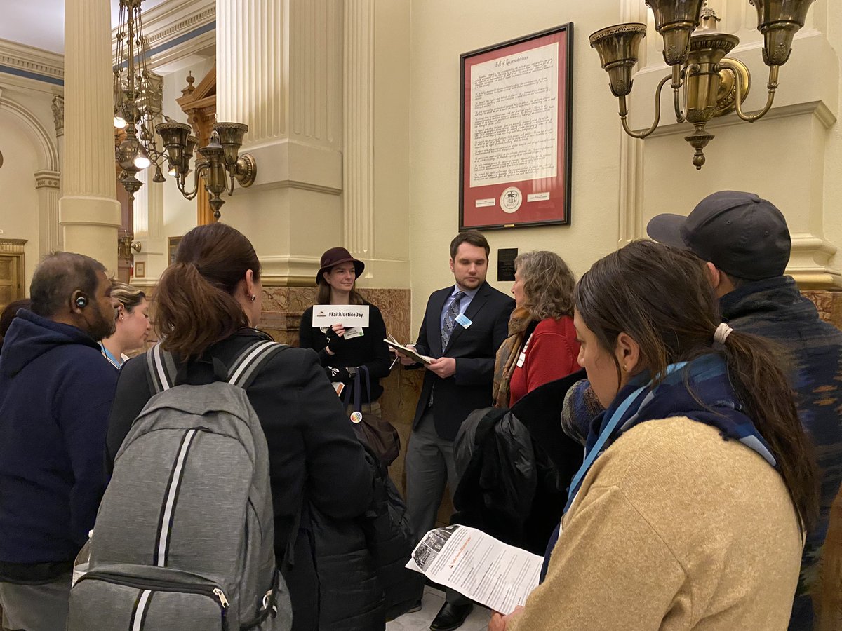 TogetherCO's tweet photo. Our group of community and faith leaders lobbying for Faith &amp; Justice at the Capitol today! #coleg #faithjusticeday #copolitics https://t.co/Jhsf1DwNWN