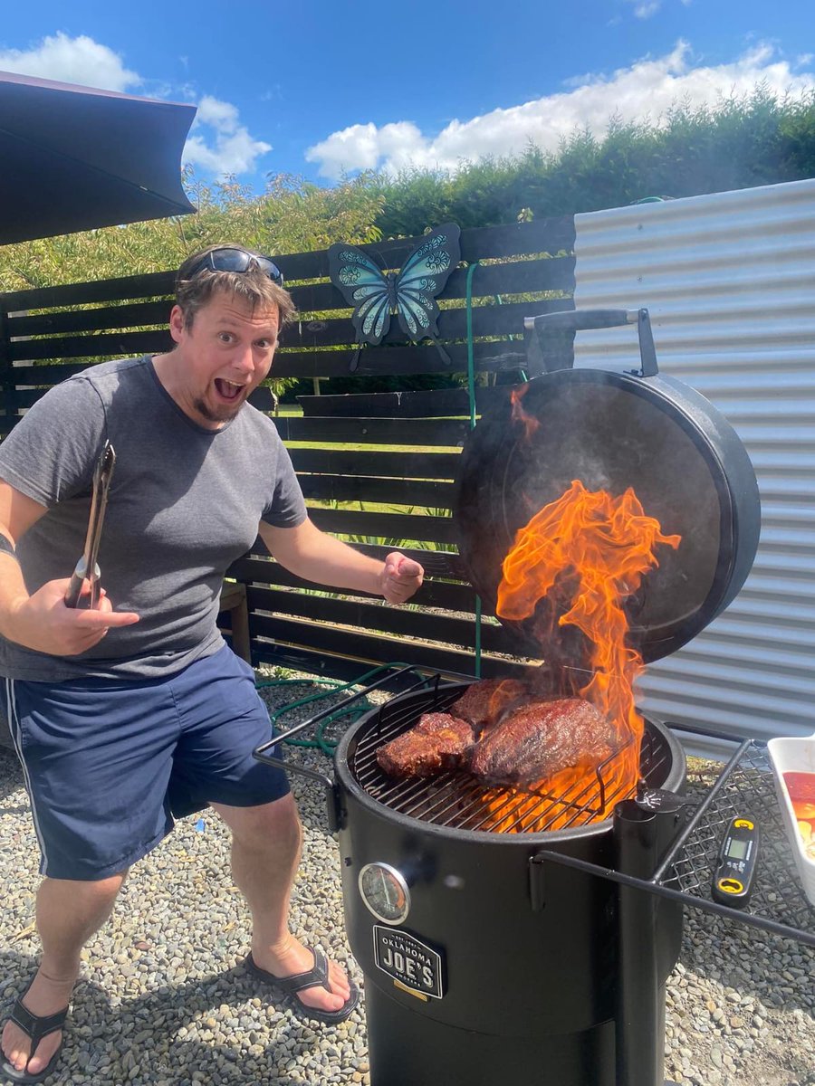 aarondoole's tweet photo. @rustyrake Ah man. I totally didn't get a notification for this. Thanks Kurt :) Was a sweet day and I guess I'm a BBQ person now? https://t.co/v8Iwyf0epD