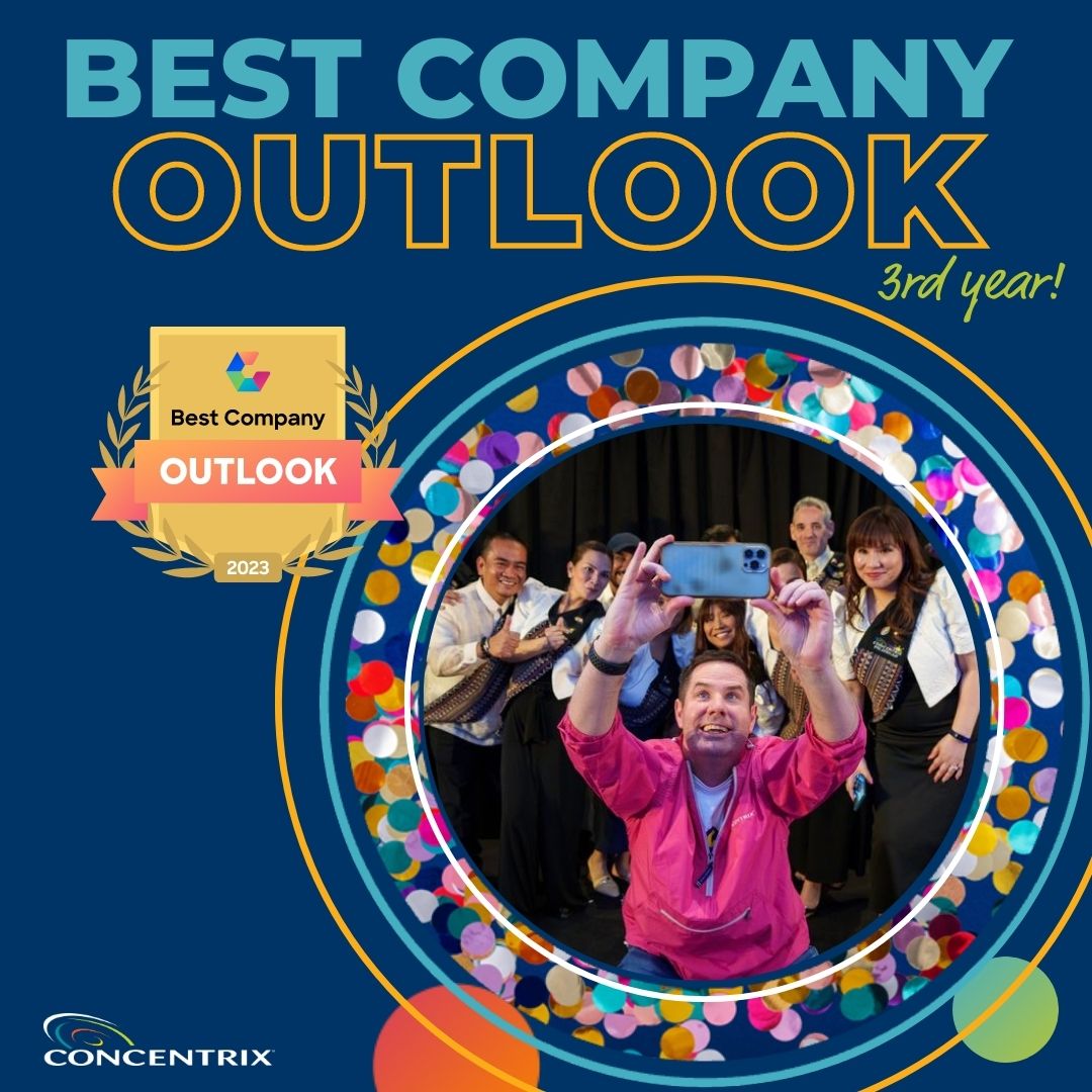 Thrilled to announce that we’ve made <a href="/Comparably/">Comparably</a>’s Best Company Outlook list for the third year in a row! We couldn’t have done it without the incredible effort &amp; passion of our #OneConcentrix team. Here’s to a bright future! Reimagine dreaming big at ow.ly/It0450NtiGu