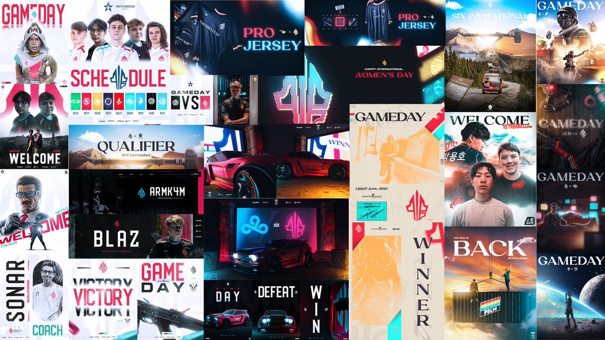 Everything I have made with Parabellum during the last 7 months with <a href="/PBLMesports/">Parabellum 🇨🇦</a> 🟦🟨🟥

Forever grateful for this opportunity!🙏

I am now Looking for an organization to represents!👀

knowledge in:
-Photoshop
-Illustrator
-3D
-Photography
-Videography

Rt's are appreciated :)