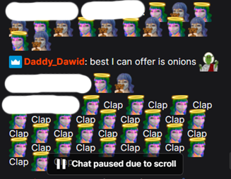 DaddyDawid's tweet photo. @Scodro13 @CrazychadGaming I been a regular visitor of @bannedimprobzz and haven't been banned yet from imProbzz. I decided to hop on to his stream tonight to see how things are, and I was able to get in 4 messages and even my own emote without getting banned. Wondering if maybe it's because I have Prime. https://t.co/InZ6qeidgJ