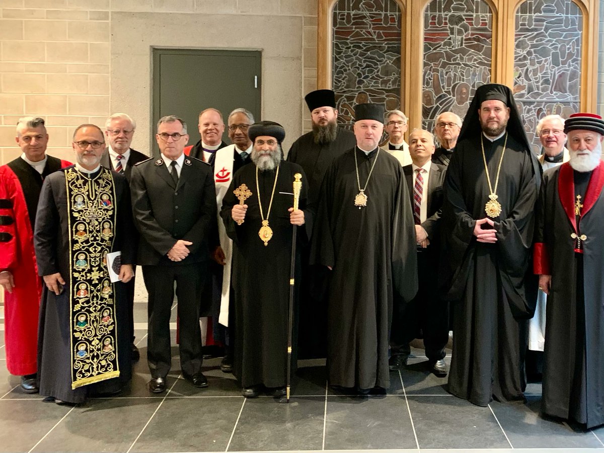 Council President Das Sydney with other friends and members of the Council who attended and celebrated the installation of Catholic Archbishop Francis Leo of Toronto on Saturday.