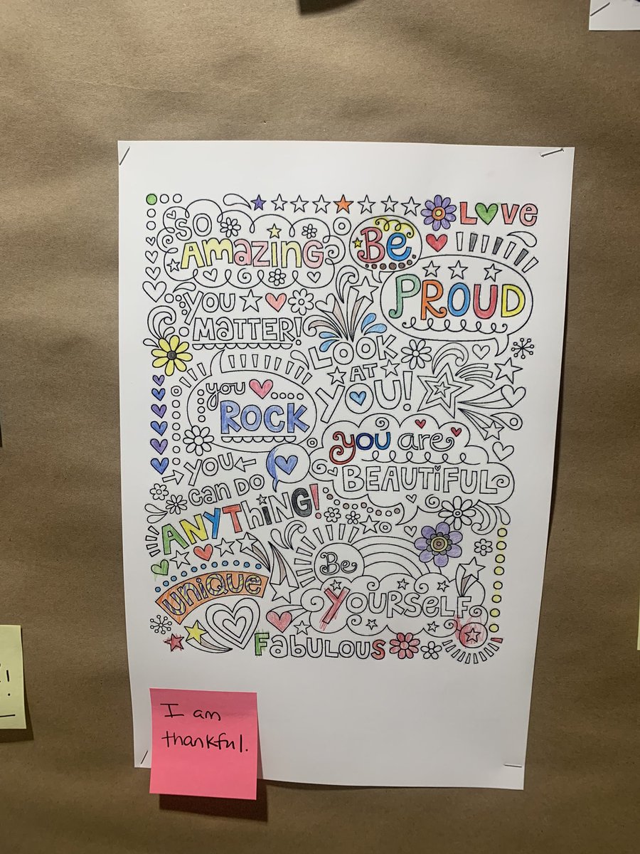 Our friends at St. Catherine Hospital are helping us color or de-stress board and we think they are doing an amazing job!