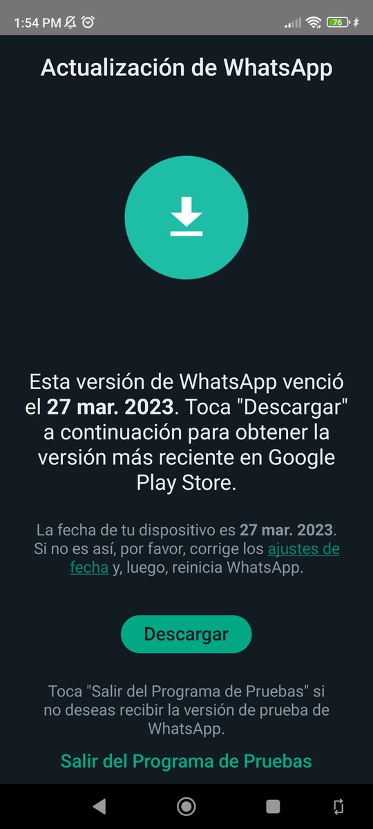 cesarca_lgns's tweet image. Para todas esas personas que tengan este problema, aquí os comento cómo solucionarlo:
#WhatsAppBeta #whatsapperror #whatsappdown #whatsapp
