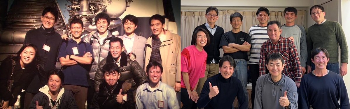 HTVFD_Uchiyama's tweet photo. 14年ぶり宇宙飛行士選抜終了の区切りもあり、前回ファイナリスト10人で集まりました！

2009年2月25日記者会見後以来、14年ぶり奇跡の全員集合。

同じポーズで記念撮影✨
挑戦の気持ちはあの時のまま、夢は年をとっていない！！

#宇宙飛行士選抜ファイナリスト
#祝14年振り新宇宙飛行士候補者誕生 https://t.co/Wohl8BjD3q