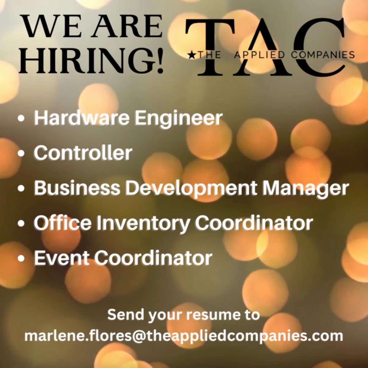 TheAppliedCo's tweet photo. We’re hiring! Want to take the next step in your career? We'll help you build your resume, practice your interview skills, and find the perfect job. Go to https://t.co/Bu1P9Lyo5t or e-mail Marlene Flores at marlene.flores@theappliedcompanies.com https://t.co/aUVW2lSy2K