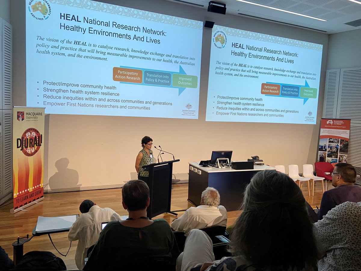DjuraliHR's tweet photo. Veronica Matthews from HEAL Network sharing her knowledge about environment, health systems and Aboriginal people @Macquarie_Uni Key Thinkers Forum. @AsthmaAustralia @CSIRO @johncskinner1 @Boe50R https://t.co/zfq48XMAqq