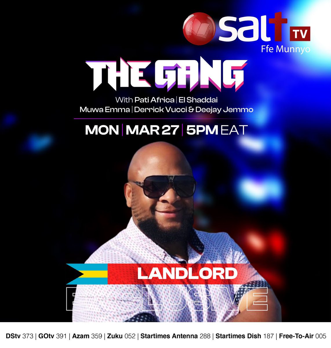 It was epic yesterday on the show <a href="/Landlordbahamas/">landlordbahamas242</a> @jumugrant <a href="/dangariimuziq/">Dangariimuziq</a> <a href="/MelHolderMusic/">Mel Holder</a> on <a href="/thegang256/">The G.A.N.G | God’s Appointed New Generation</a> <a href="/SaltTvUganda/">Salt TV</a> it was really a blessing have these men of God