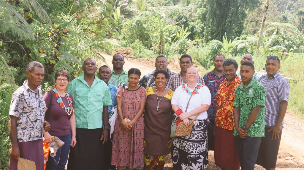 FijiCouncil's tweet photo. #TB to the @BROT_furdiewelt visit to Cogea village, Wainunu District, Bua. #BFDW through Project #CokonakiCogea is supporting #FCOSS 2 pilot community-led approaches 2 climate relocation.. @Pacific_2030 @FijiNDMO @BuaYouth @SepesaRasili @VaniCatanasiga @itaukei_affairs https://t.co/q2zeKuAbYw