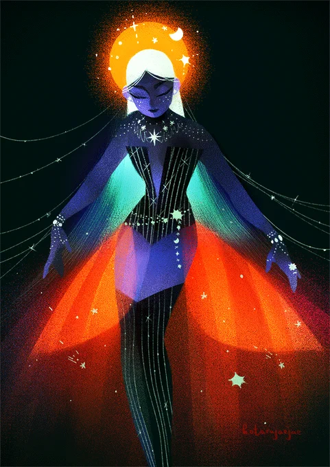 hello #VisibleWomen have some old art!i like flowy, glowy, and sparkly stuff some    