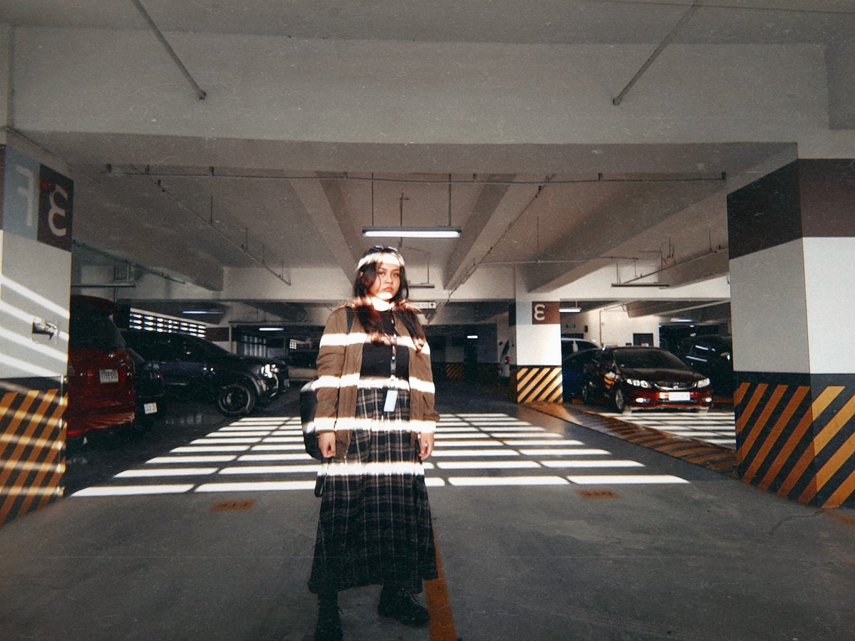 getting scanned at the parking area