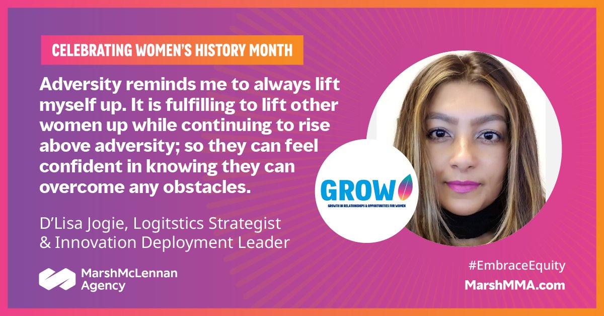 This #WomensHistoryMonth, we are inspired by the words of our colleague, D'Lisa Jogie. Together, we celebrate the countless contributions women have made throughout history. #EmbraceEquity #WHM2023