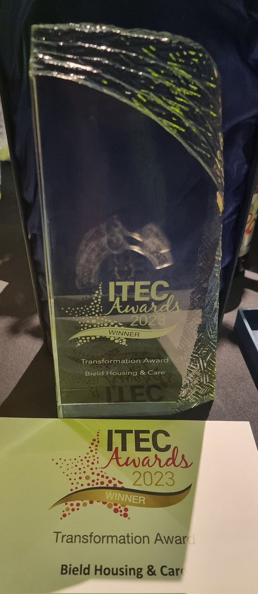 Baillie88's tweet photo. Absolutely thrilled that @BieldScotland has won this year's @TSAVoice #ITEC2023 Transformation award! Congrats to the whole team on this well-deserved achievement! ππ #transformation #TEC #Proactive #DrivingChange #Preventative #Housing #DELIGHTED
@lynnedceo https://t.co/Dalj1s3Yjy