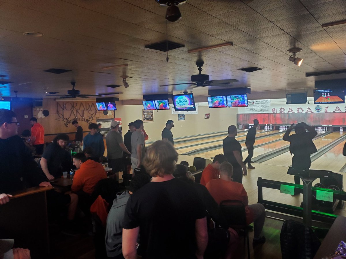 The team and staff spent some "family" time today bowling at Norada Lanes.  Work hard &amp; have fun!