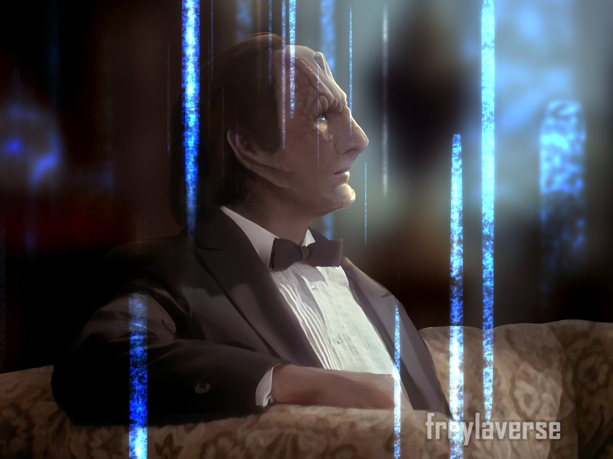 freylaverse's tweet photo. Forgot to post this here! #ElimGarak #StarTrek #StarTrekDS9 #DS9 #DeepSpace9 #DeepSpaceNine https://t.co/FoghyKqQKr