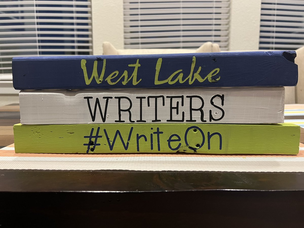 WLMS_writers's tweet photo. Repurposing wood scraps is something of a hobby. Thanks to @HumbleISD_WLMS’s Mr. Keith Padgett, we now have wooden signs to display at our events!
#writeon https://t.co/4mMAZuNscp