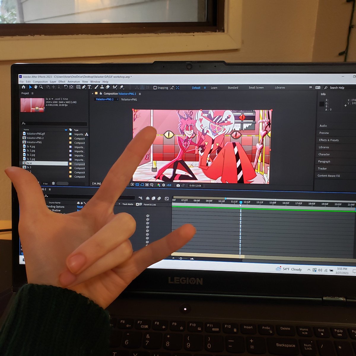 22 Second Valastor Animated GiF almost complete You guys!🤩🤩 #HazbinHotel #alastorhazbinhotel #ValentinoHazbin #Valastor