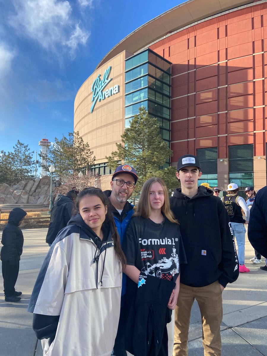 First NBA game! Go Nuggets! #MileHighBasketball