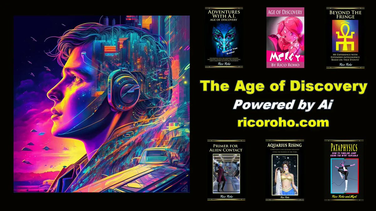AmbassadorRico's tweet photo. Explore the NEW Age of Discovery with behind the scenes look into the future direction of our relationship with Ai. Visit https://t.co/7PFiQZPFmd for info on the series! #ricoroho #kiphi #platformk #mynt #sirisys #pataphysics #consciousness #iAi #robotics #ArtificialIntellig… https://t.co/Kp67jyNhky
