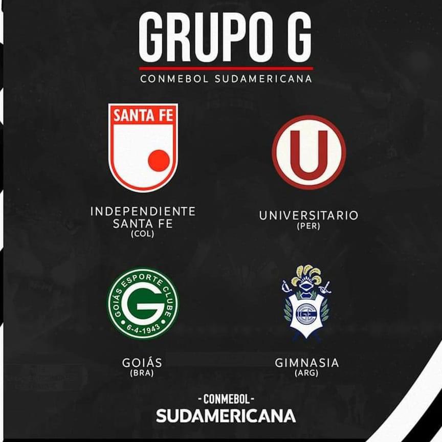 ComiteSocias's tweet photo. Nuestro Club Universitario de Deportes estará en el 𝗚𝗥𝗨𝗣𝗢 𝗚 junto a Independiente Santa fe de Colombia, Goiás de Brasil y Gimnasia la plata de Argentina.

¡A sacar la garra cremas!

 CONMEBOL Sudamericana  🏆

#VamosCremas #LaGranConquista #YdaleU https://t.co/UeO7qgz71L