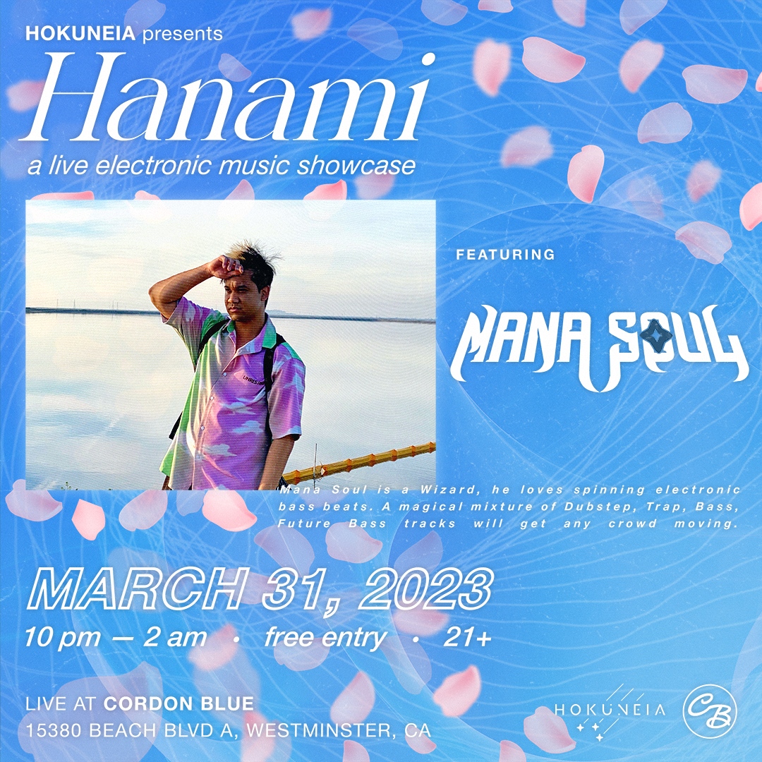 🌸HANAMI SPOTLIGHT: <a href="/DJMANASOUL/">Mana Soul</a> [OUR OPEN AUX WINNER 🚨] is a Wizard, he loves spinning electronic bass beats 🧙.  For the HANAMI show, MANA SOUL will be concocting a new special blend of HOUSE, showing a different side of this skilled sorcerer ✨!