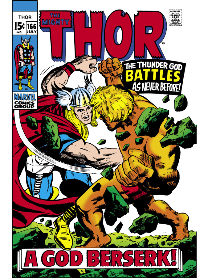 RT @ClassicMarvel_: Thor #166 cover dated July 1969. https://t.co/vr8tW96QT2