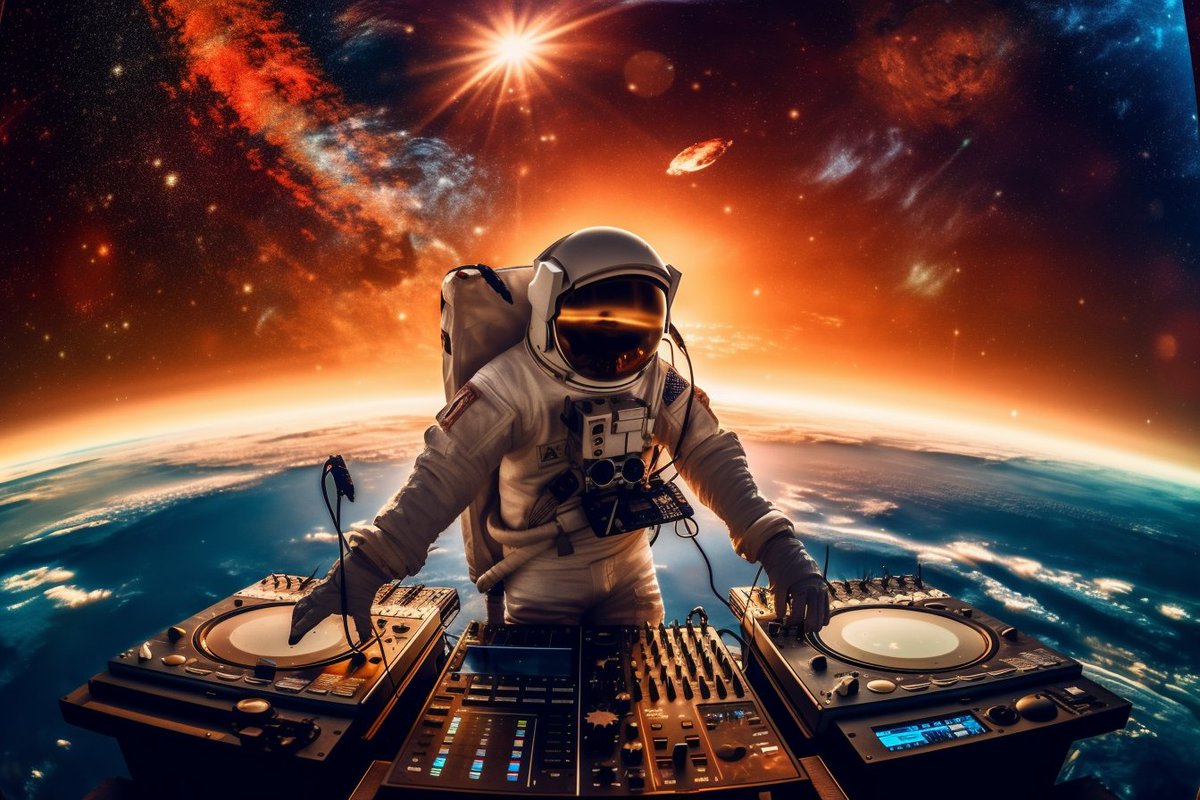 WhosChrisHughes's tweet image. The universe is the ultimate dancefloor! 🚀👨‍🚀🎧 #astronautdj #spacevibes