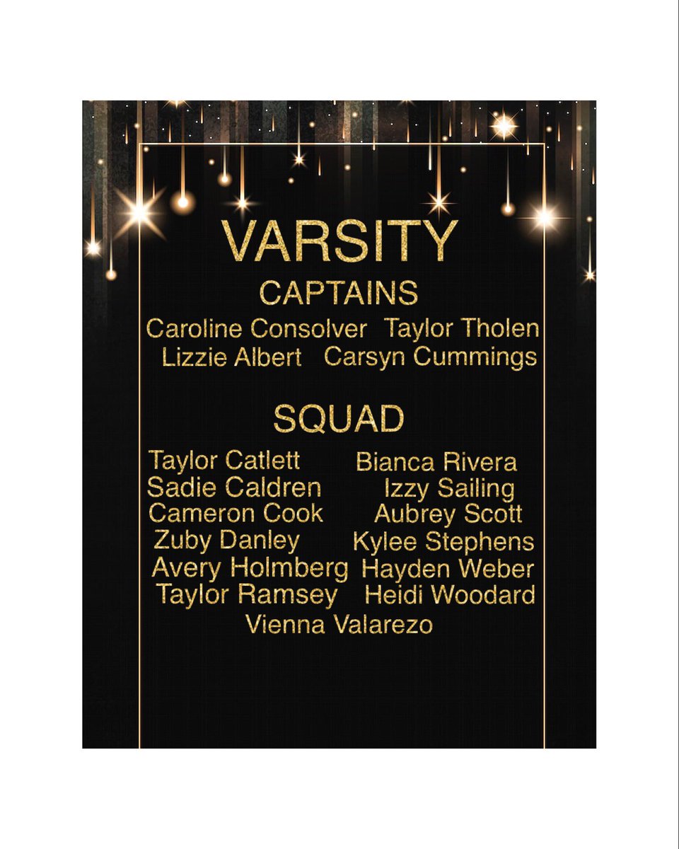 Mav_Cheer's tweet photo. ⭐️⭐️𝐂𝐨𝐧𝐠𝐫𝐚𝐭𝐮𝐥𝐚𝐭𝐢𝐨𝐧𝐬 𝐭𝐨 𝐲𝐨𝐮𝐫 𝟐𝟎𝟐𝟑-𝟐𝟎𝟐𝟒 𝐌𝐚𝐢𝐳𝐞 𝐒𝐨𝐮𝐭𝐡 𝐇𝐢𝐠𝐡 𝐒𝐜𝐡𝐨𝐨𝐥 𝐂𝐡𝐞𝐞𝐫 𝐒𝐪𝐮𝐚𝐝!!!⭐️⭐️
@MaizeSouthAD https://t.co/1fK7zGZIJq
