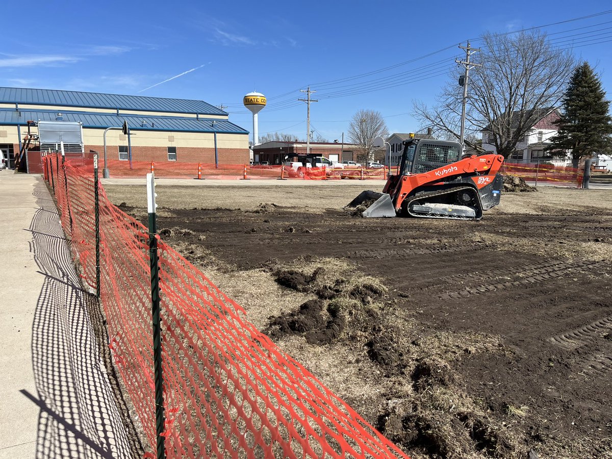 Exciting to see work starting on our new playground! <a href="/WestMarshallCSD/">West Marshall CSD</a>
